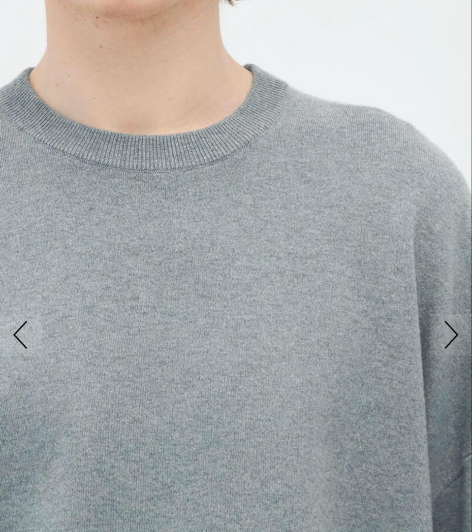 CABaN ミントグリーン コットンカシミヤ　クルーネックプルオーバー　S