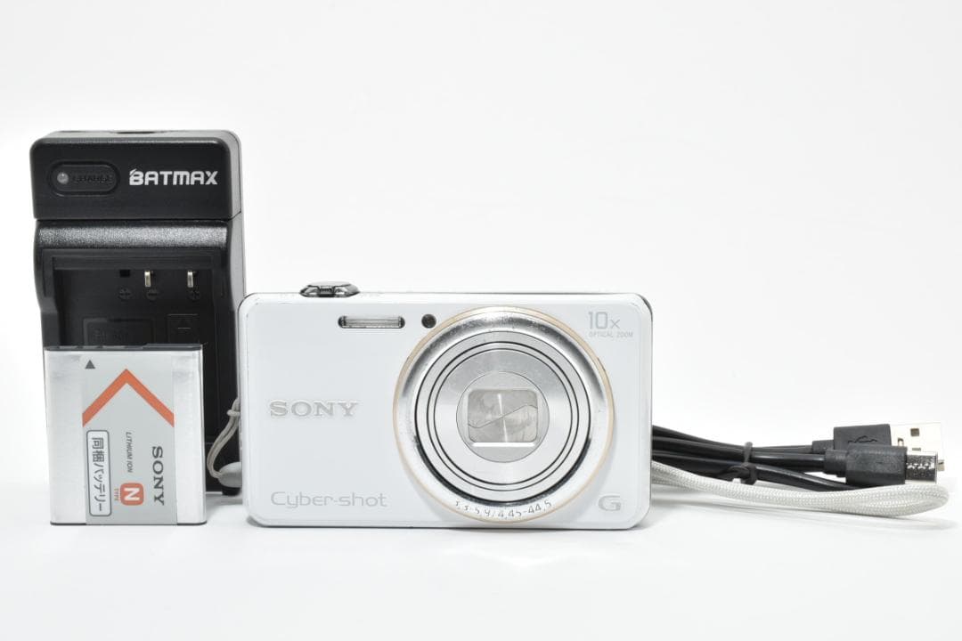 良品)Sony CyberShot　DSC-WX100ホワイト　デジカメ#695