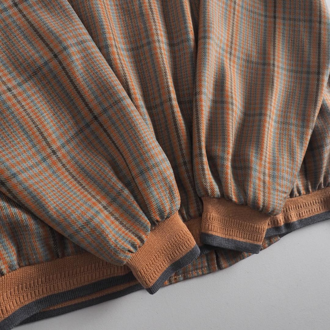 ラコステ　ブルゾン　スイングトップ　チェック柄　ワニ刺繡　美品