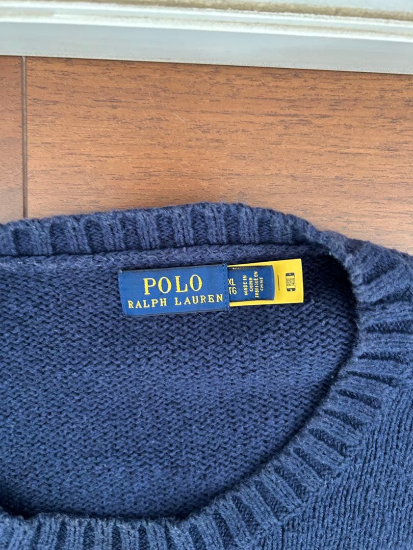Polo Ralph Lauren ネイビー クマ刺繍 セーター TL