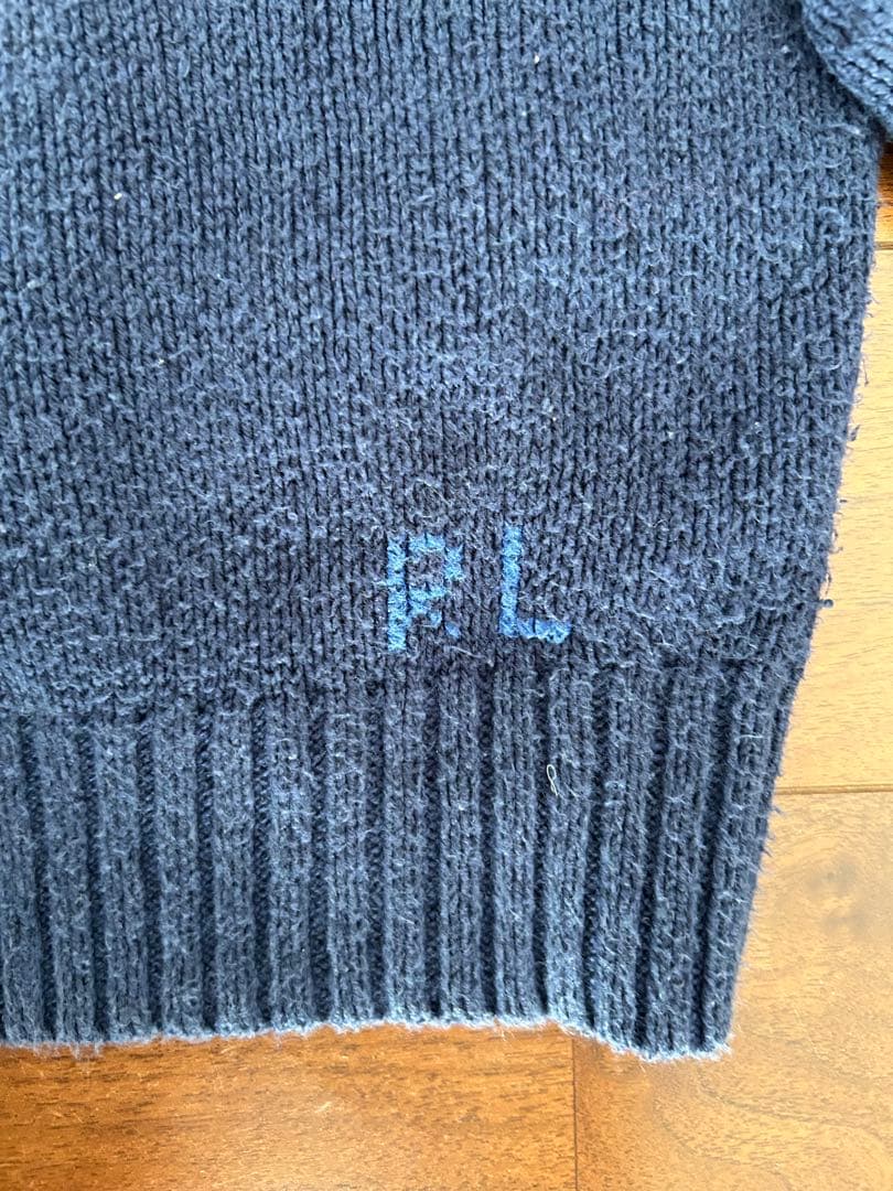 Polo Ralph Lauren ネイビー クマ刺繍 セーター TL