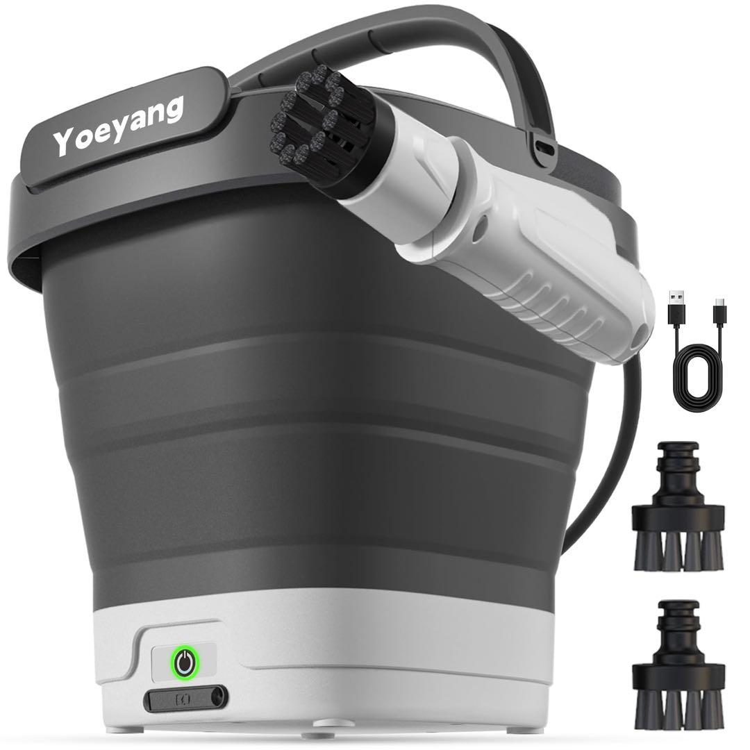 高圧洗浄機 タンク一体型 折りたたみ式 コンパクト コードレス 内蔵バッテリー