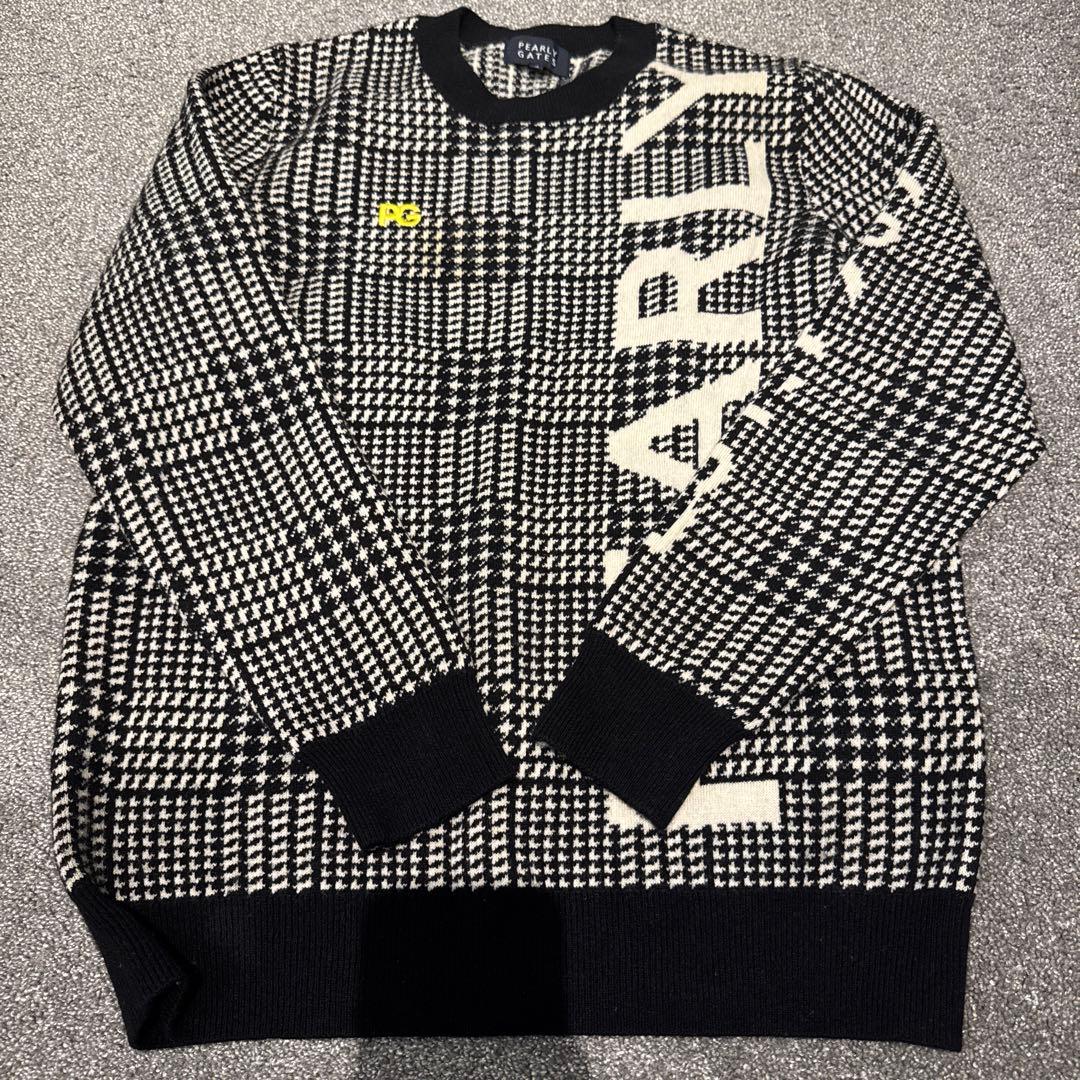 PEARLY GATES チェック柄ニットセーター サイズ4