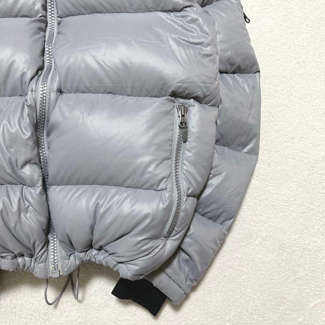00s y2k marmot 短丈 ダウンジャケット グレー ドロコード付き