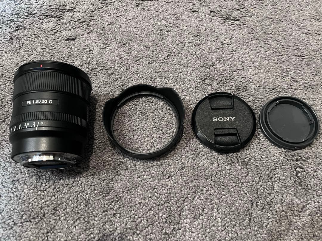 SONY FE 20mm F1.8 G フード/前後キャップ付 箱なし