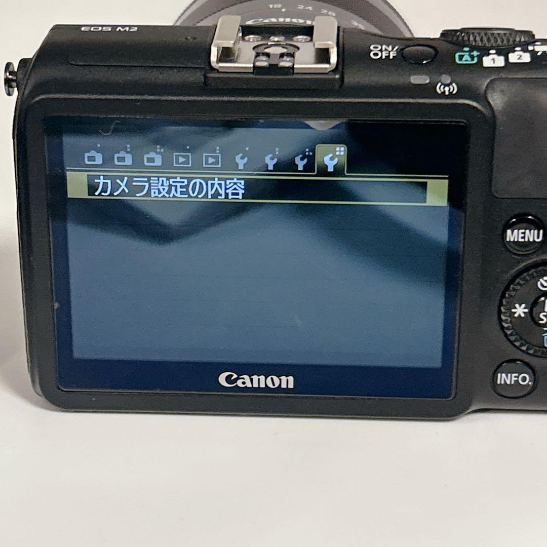 【極美品】Canon EOS M2 18-55mmレンズキット Wi-Fi機能