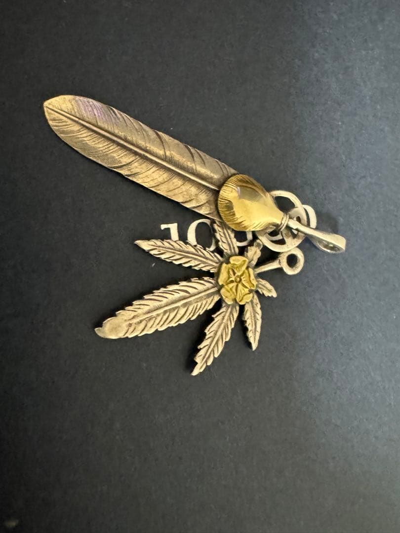 上金ハートホイールL メタル付きグラス