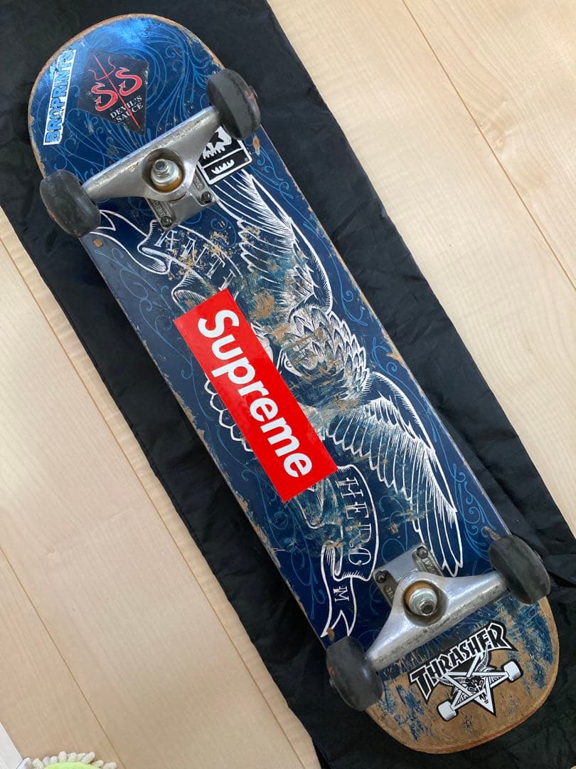 nyy スケボー スケート スケートボード デッキ コンプリート