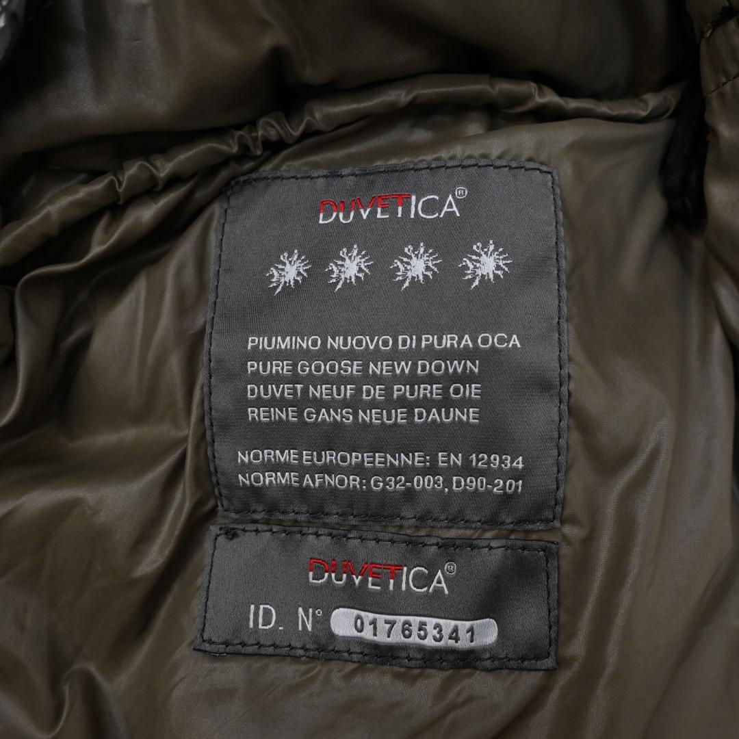 48599★冬 デュベティカ ダウンコート ラクーンファー ダークネイビー\"