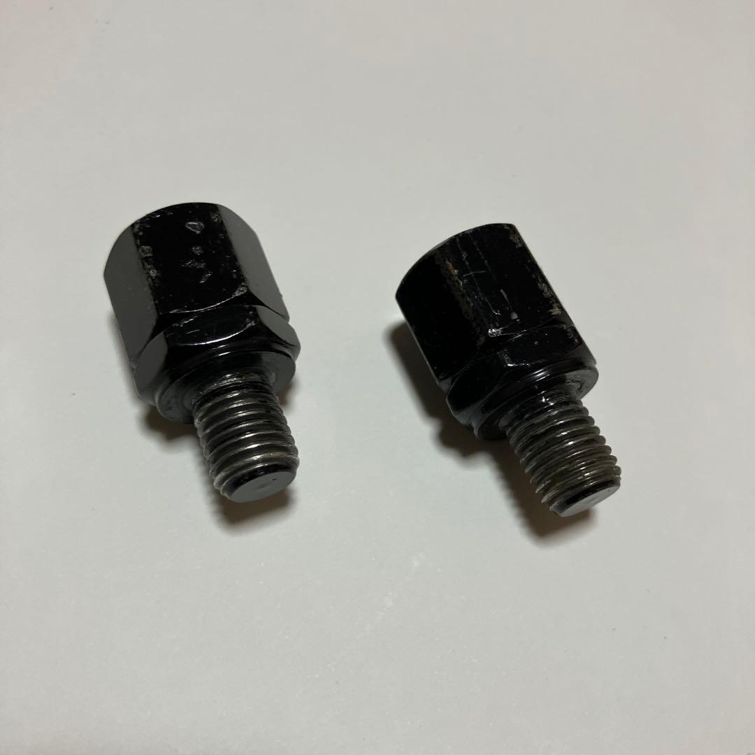 KiWAV バイクミラー オーバル 黒 M10 アルミ製