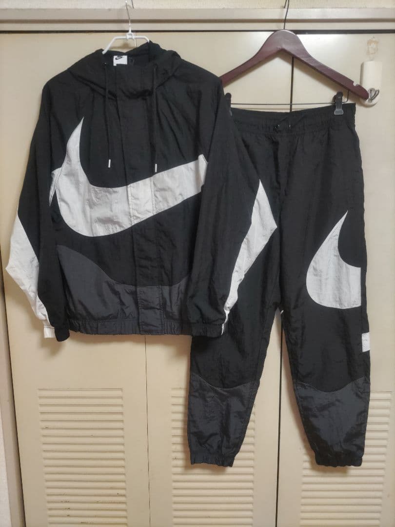 【美品】NIKE ナイキ ナイロンジャケット パンツ セットアップ 上下L