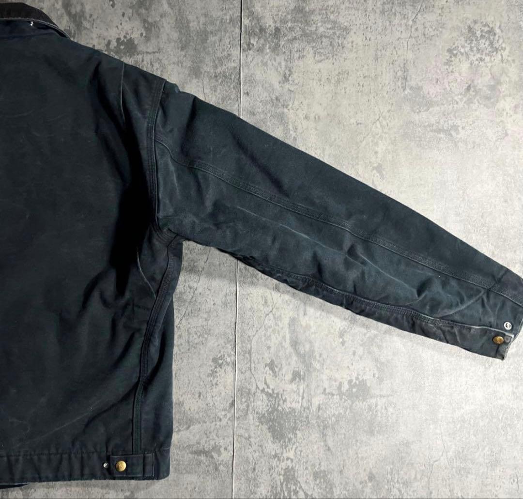 USA製 Carhartt デトロイトジャケット ブラックJ01 BLK