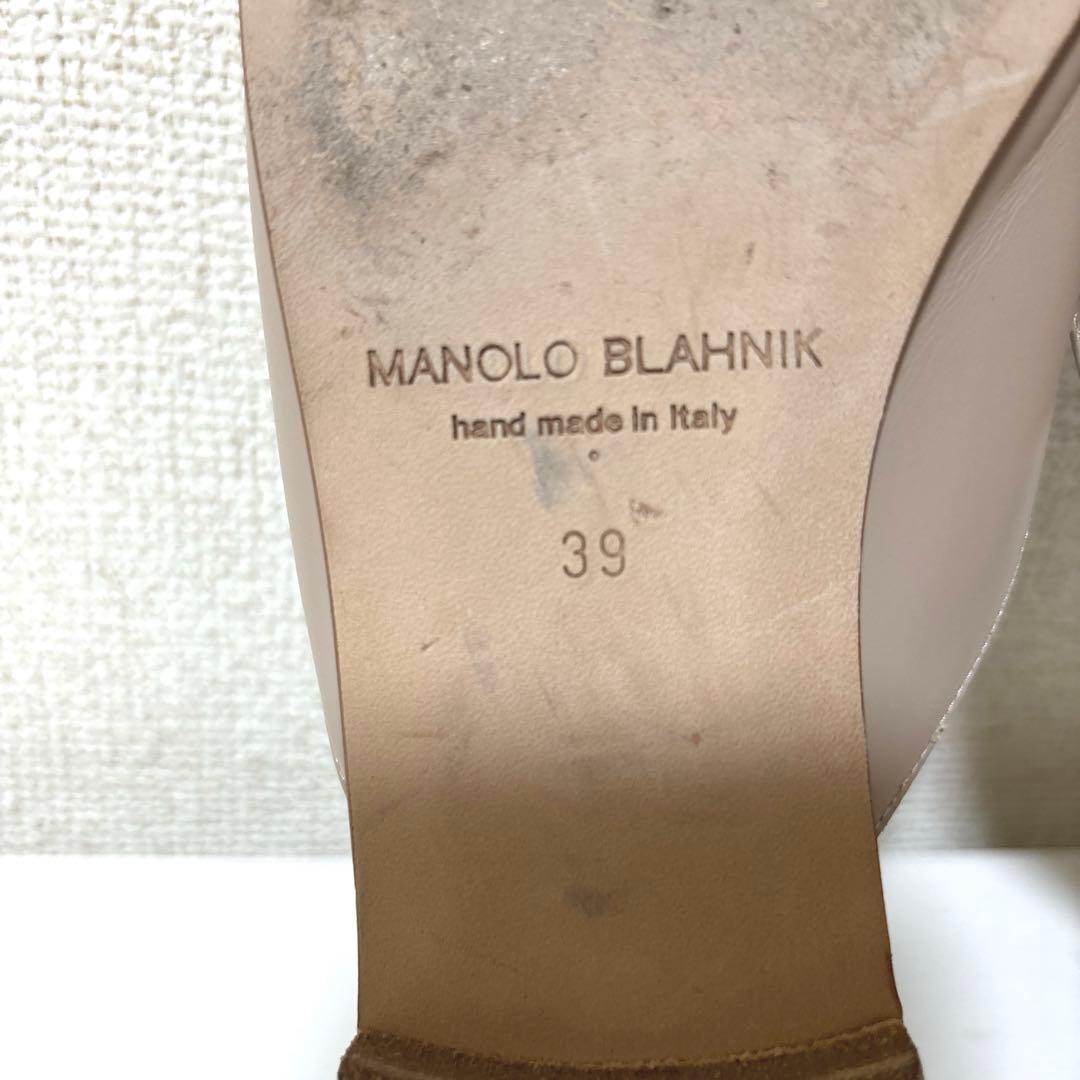 MANOLO BLAHNIK TAZA マノロブラニク 39 ミュール　パンプス