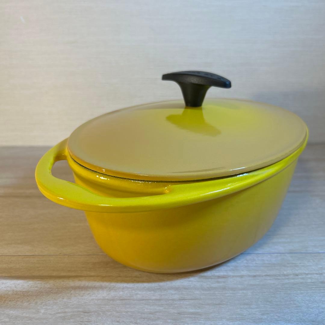 ルクルーゼ　センセーション　オーバル　ディジョンイエロー　25cm 両手鍋　鍋
