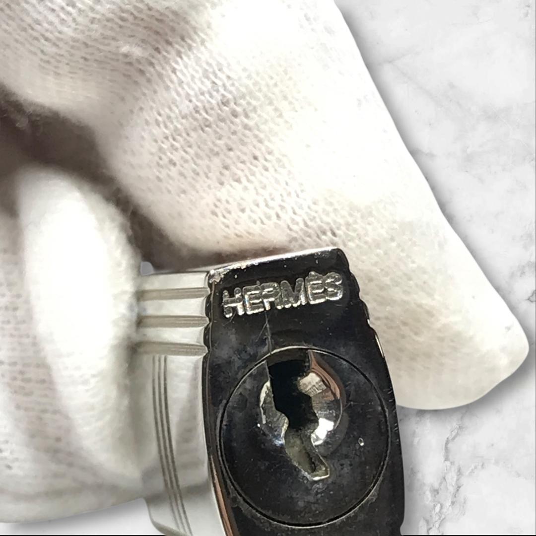 エルメス HERMES パドロック 南京錠 カデナ 鍵付 No.100 金属素材