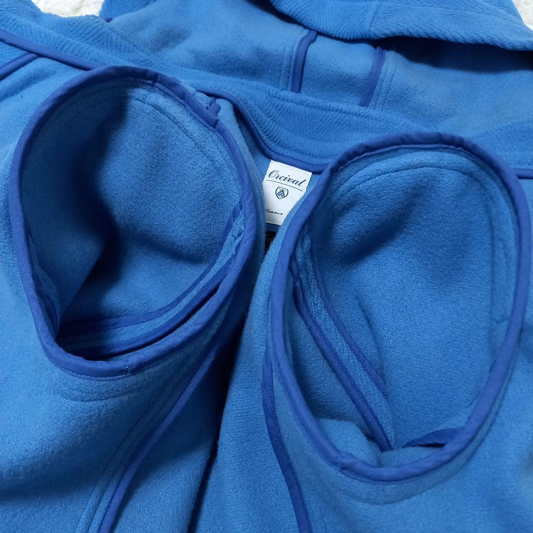 ●良品●　ORCIVAL　Le Tinte　ヘリンボーン　ダッフルコート　ブルー