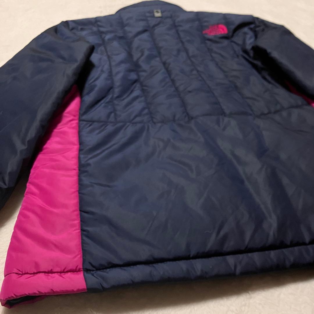 THE NORTH FACE ダウンジャケット XL ネイビー/ピンク 裏起毛