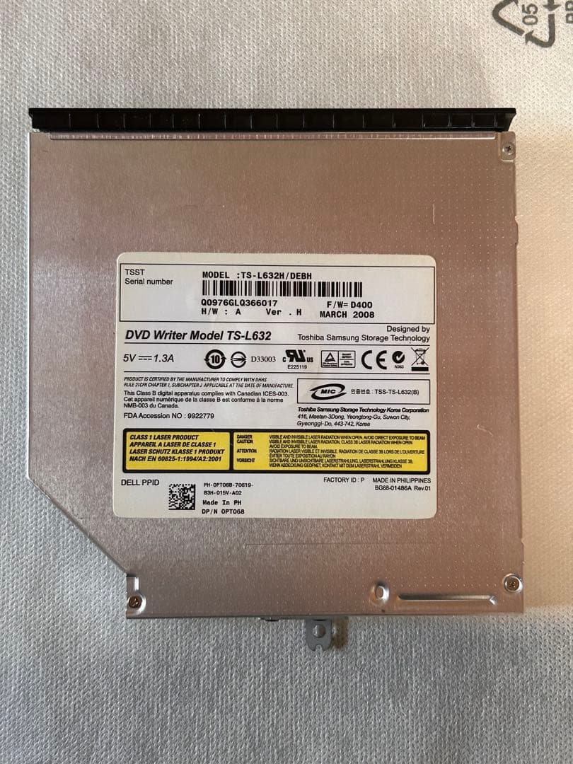 DVDドライブ TS-L632 東芝サムスン DVDマルチドライブ