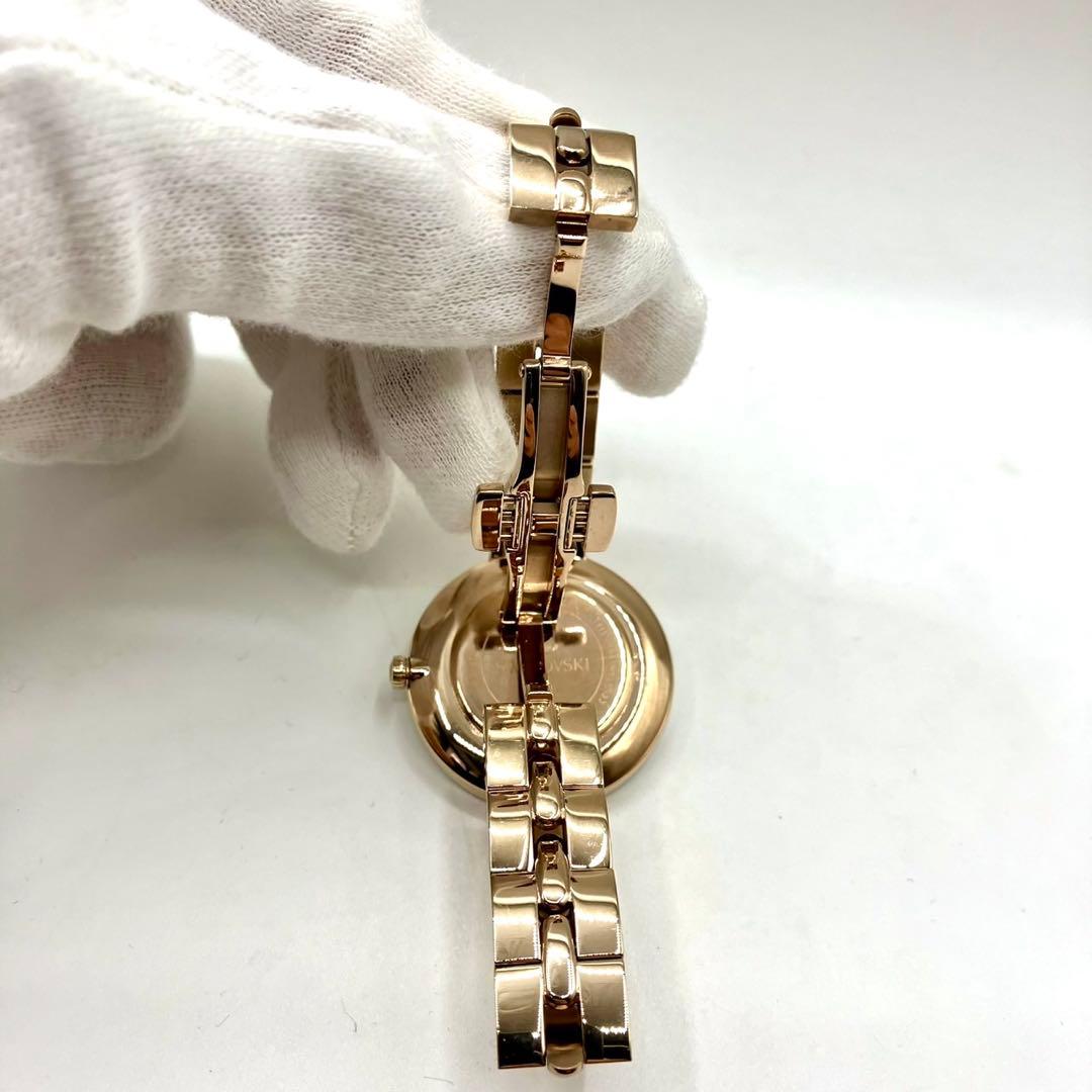 美品 稼働 新品電池 Swarovski コスモポリタン 腕時計 ピンクゴールド