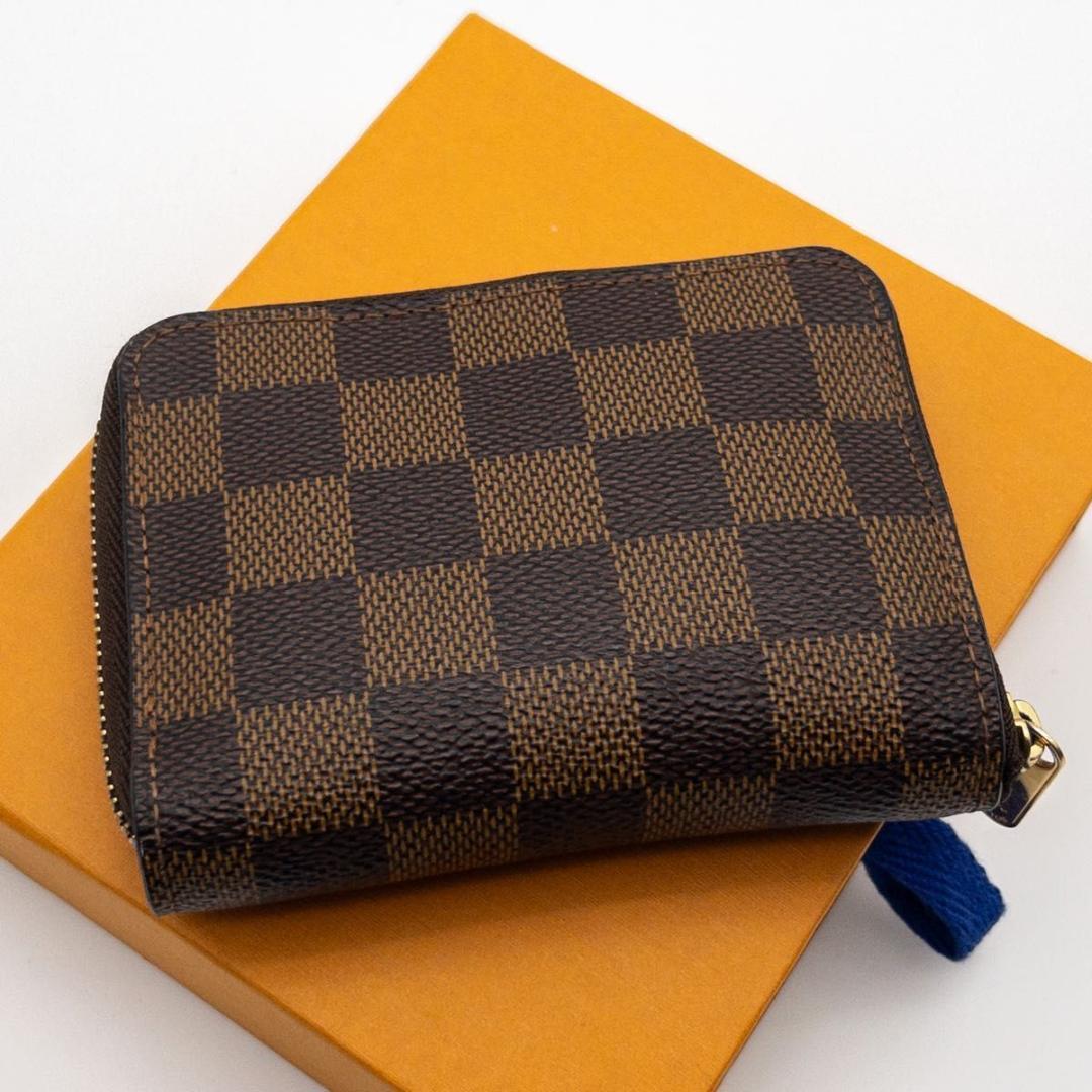 【SALE】ルイヴィトン　ジッピーパース　ダミエエベヌ　小銭入れ　茶