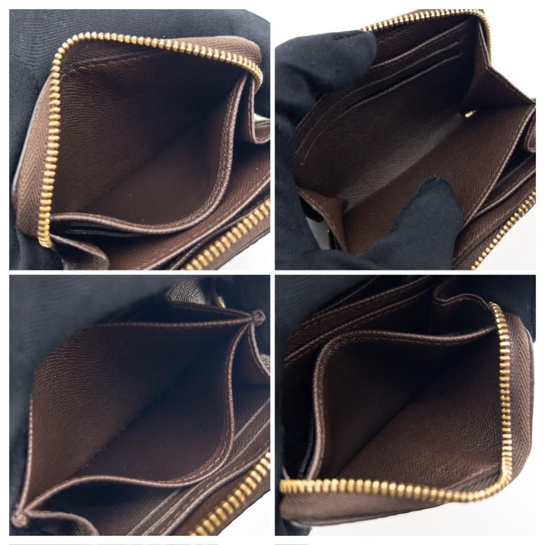 【SALE】ルイヴィトン　ジッピーパース　ダミエエベヌ　小銭入れ　茶