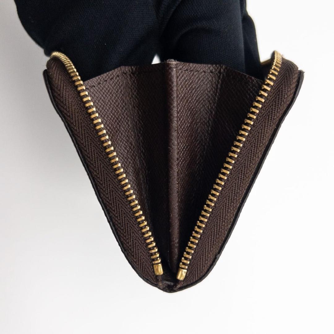 【SALE】ルイヴィトン　ジッピーパース　ダミエエベヌ　小銭入れ　茶