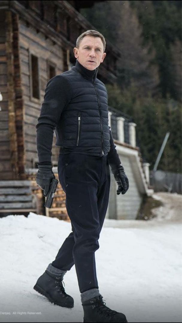 【未使用】007 トムフォード ダウン ニット カーディガン ネイビー 44