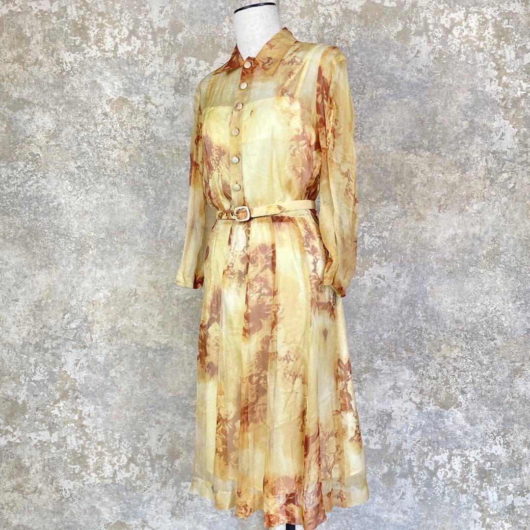 希少/美品● ジャンポールゴルチエ ワンピース インナー付き レース 花柄