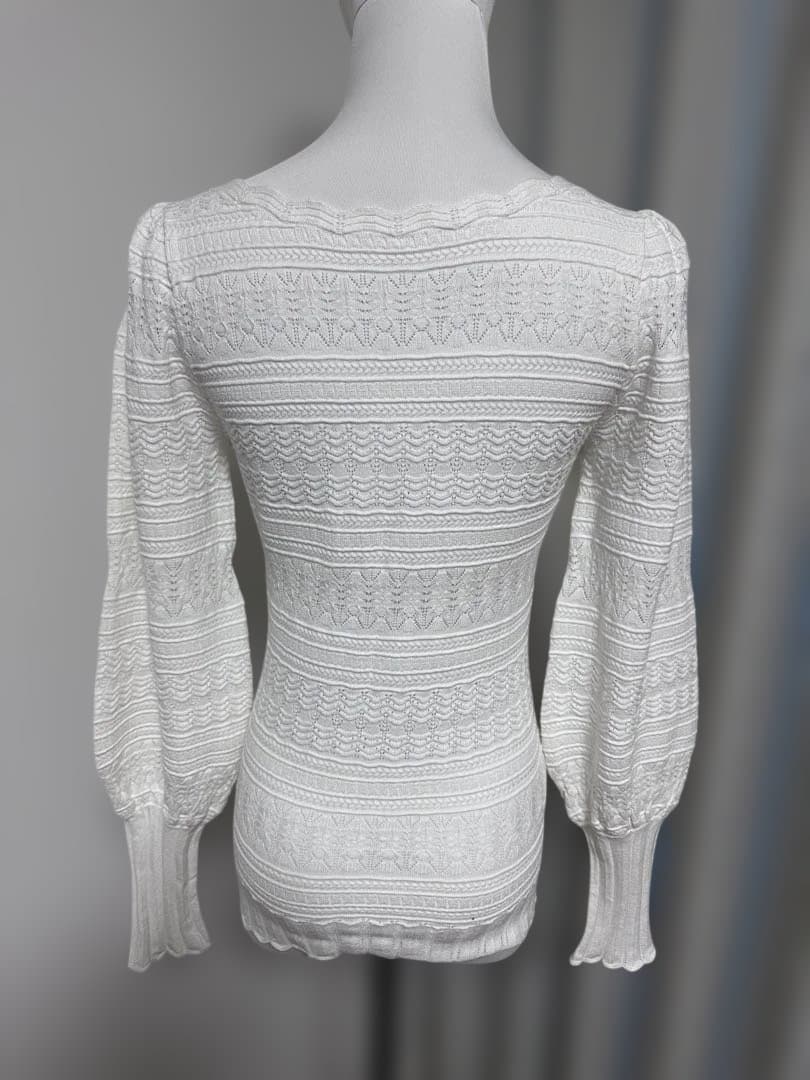 Sezane　セザンヌ　ブラウス　ニット　M　ホワイト　Roma Jumper