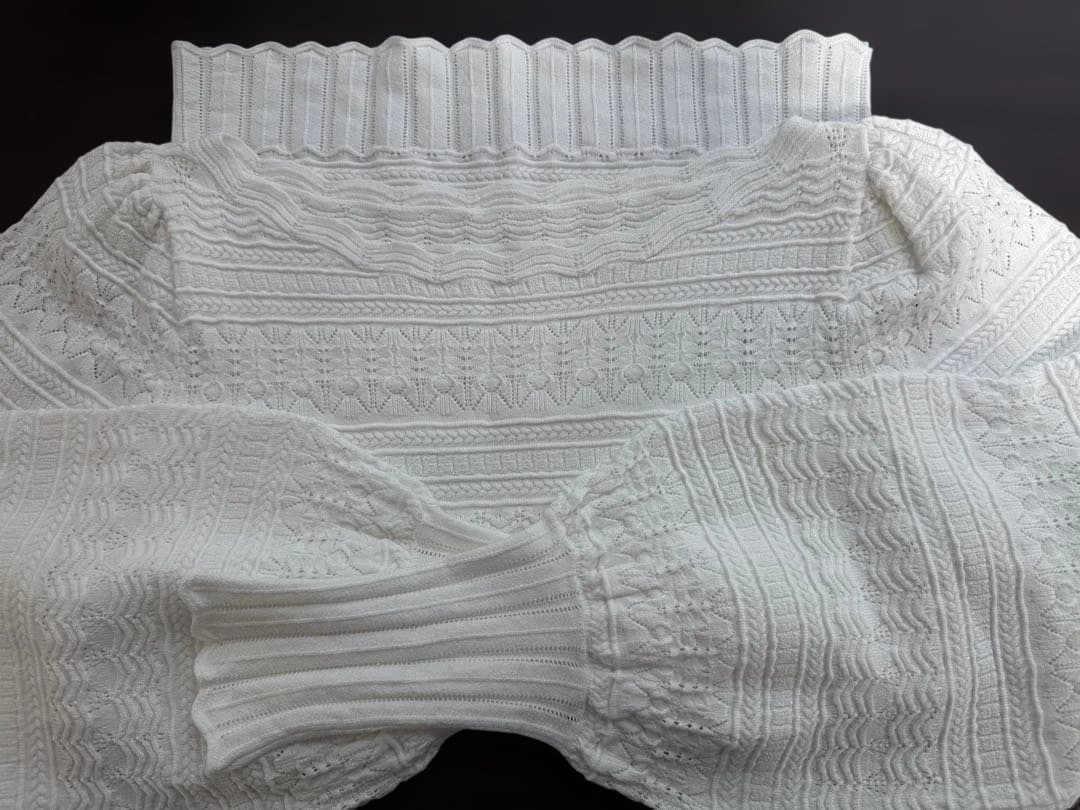 Sezane　セザンヌ　ブラウス　ニット　M　ホワイト　Roma Jumper