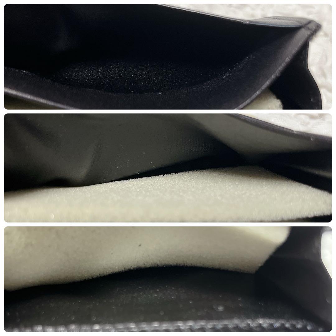 未使用級✨イブサンローラン　カードケース　ブラック　レザー　名刺入れ　IDケース