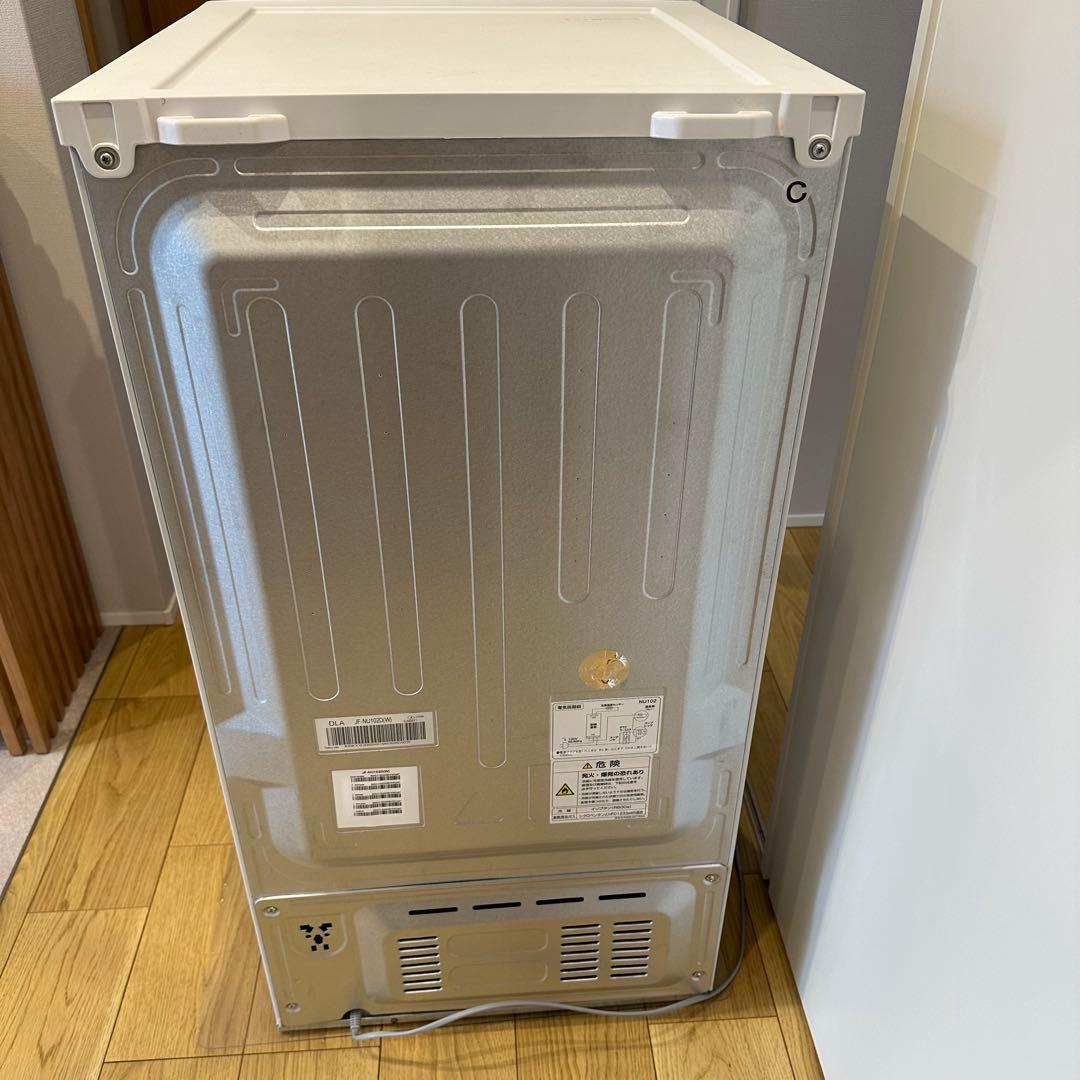 ハイアール冷凍庫 1ドア 前開き式 右開き 102L 直冷式ホワイト