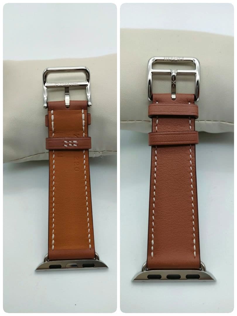 エルメス純正品 アップルウォッチ レザーストラップ 40mm/41mm/42mm