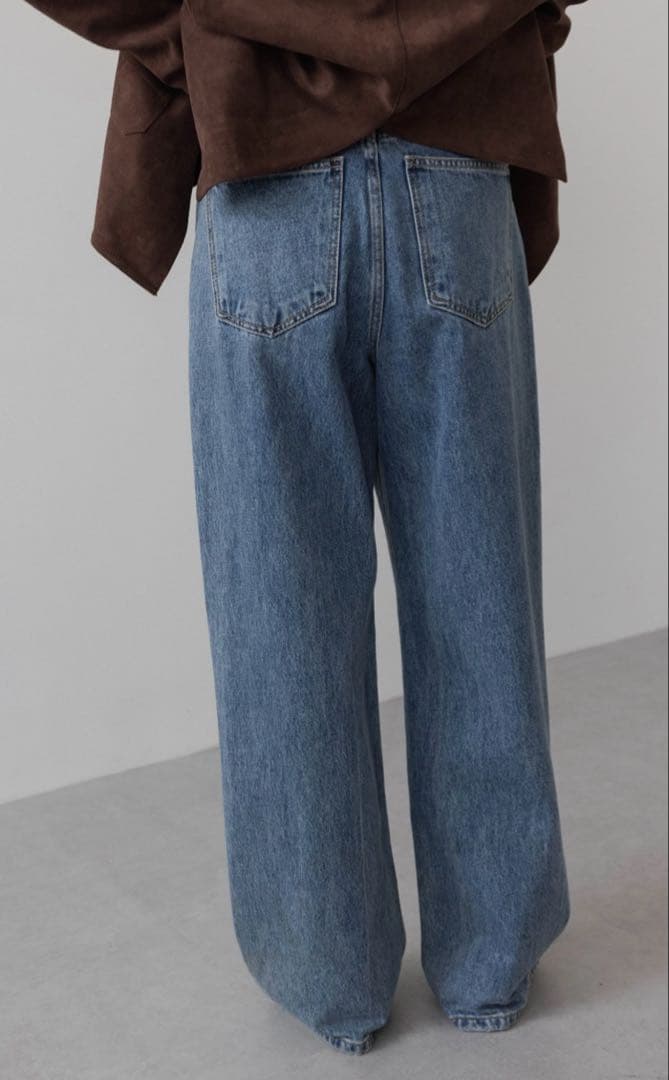 Na.e Wide Loose Jeans _Deep Blue Mサイズ