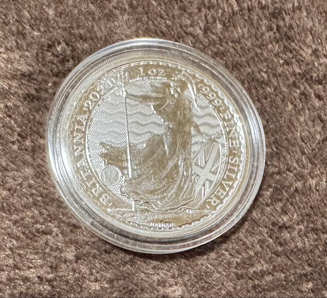 1オンス銀貨 メイプルリーフ銀貨＆ブリタニア銀貨 純銀 2枚セット