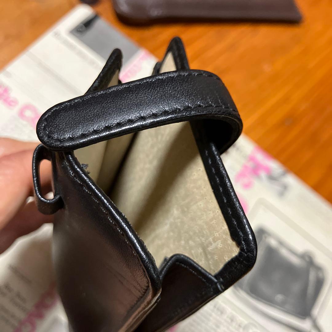 オールドコーチ　ブラウン　ブラックレザー小物入れ　ペンケースセット