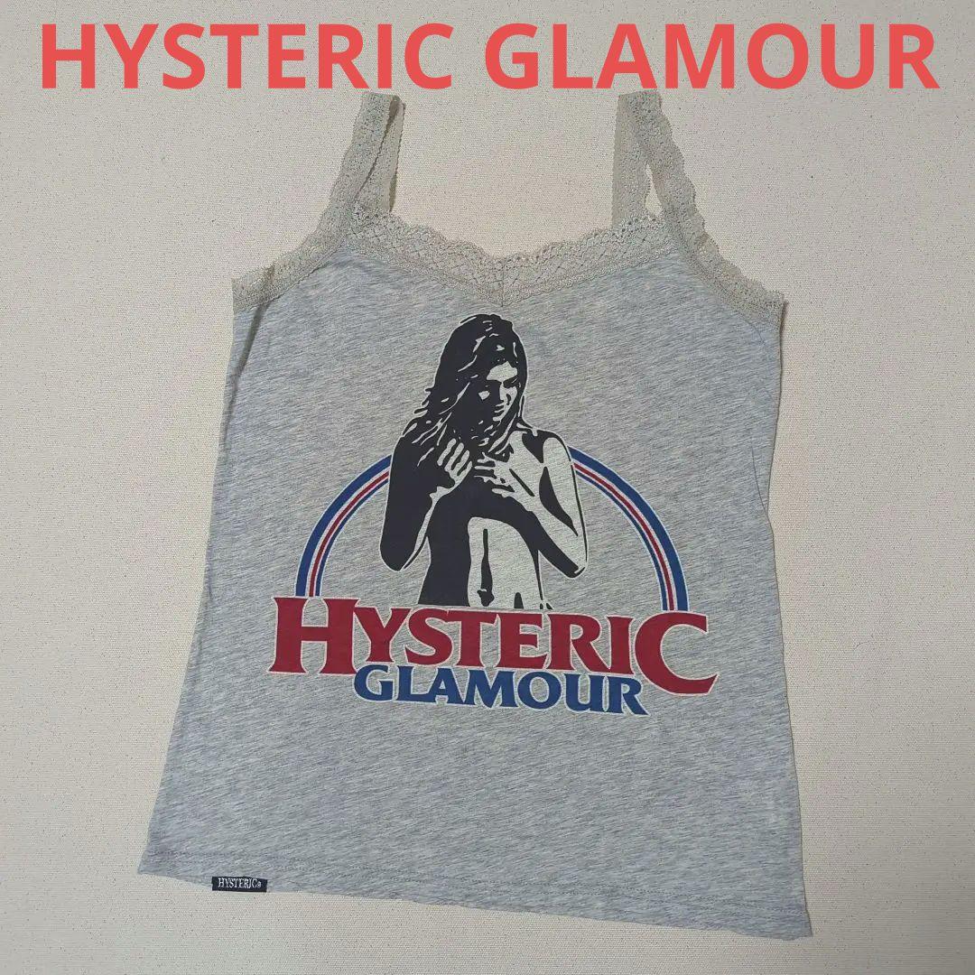 【美品♡】 ヒステリックグラマー　ヒスガールレース紐キャミソール　グレー