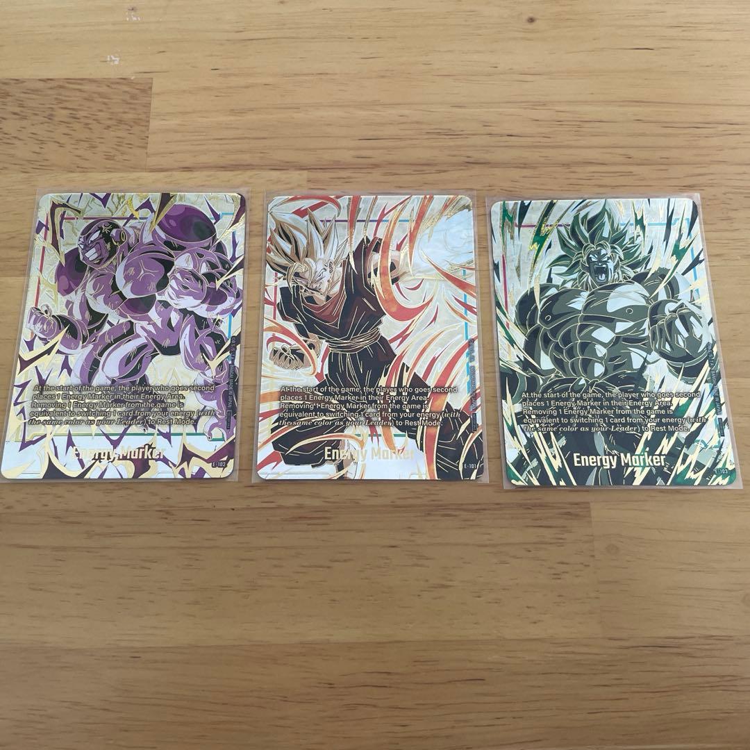 フュージョンワールド　ベジット　フリーザ　ブロリー　エナジーマーカー