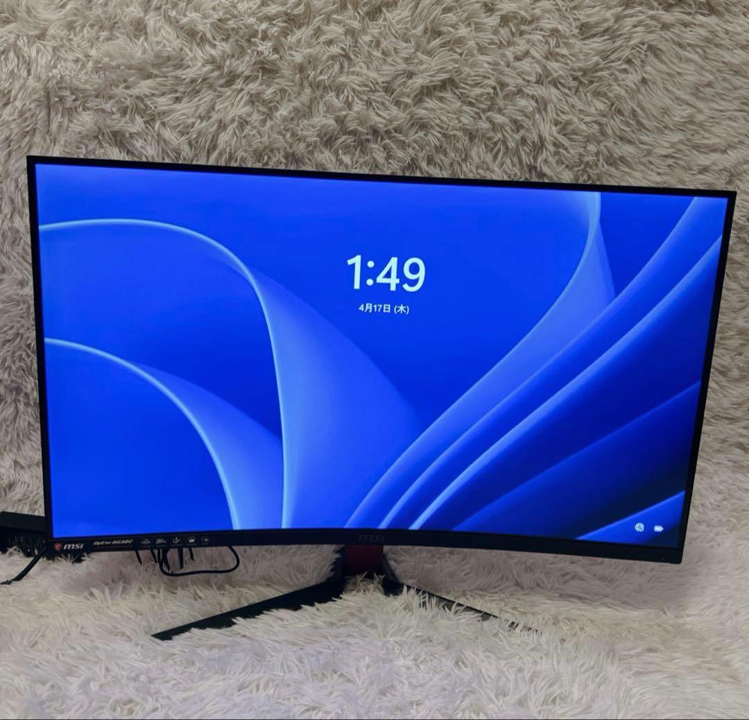MSI Optix AG32C 31.5インチ ゲーミングモニター curved