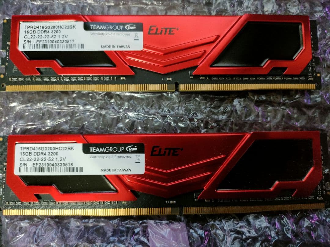 TEAMGROUP DDR4 3200MHz 32GB(16GB×2枚組)