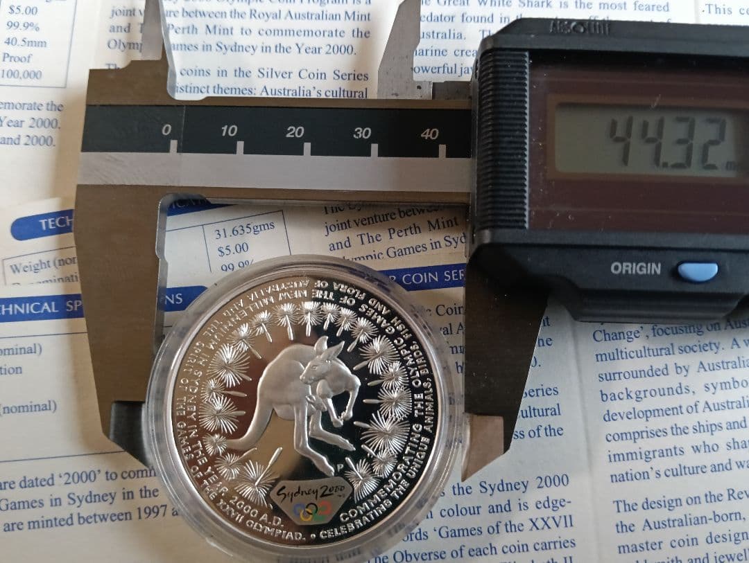 王立造幣局発行 オーストラリア シドニーオリンピック銀貨 純銀 総重量 221g