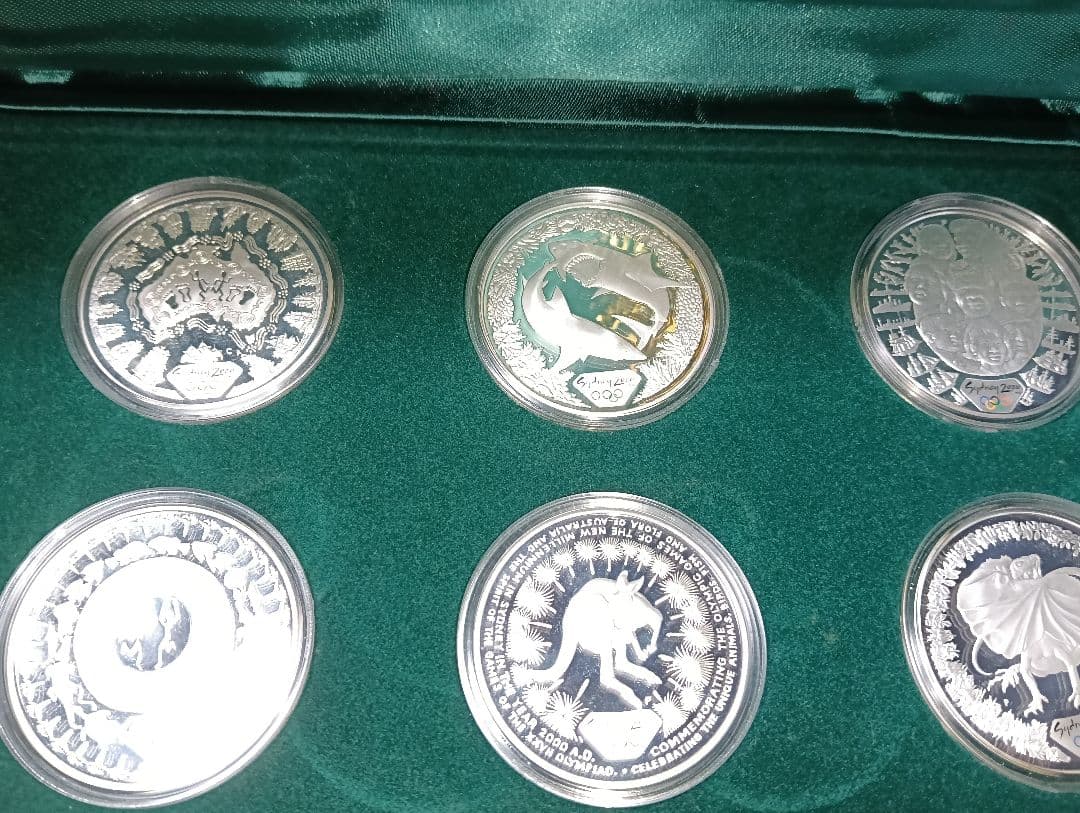 王立造幣局発行 オーストラリア シドニーオリンピック銀貨 純銀 総重量 221g