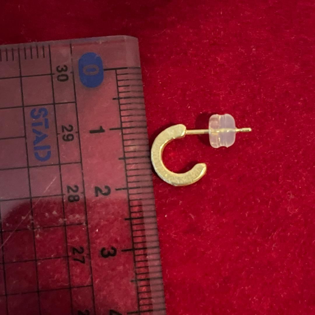 【新品 未使用】18金 ダイヤモンド ピアス 片耳