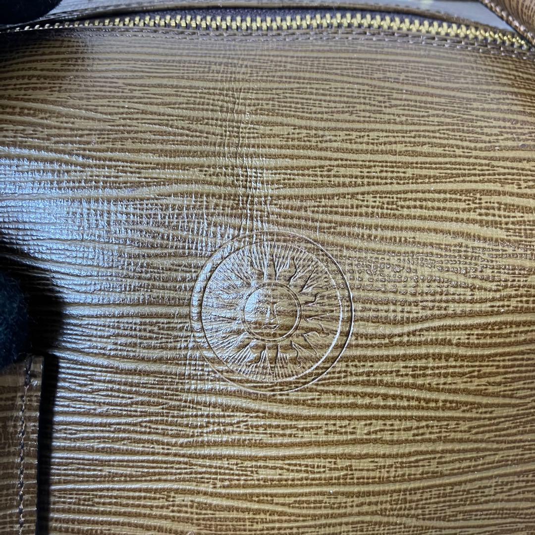 VERSACE✨サンバースト オールレザー 本革 2way ボストンバッグ