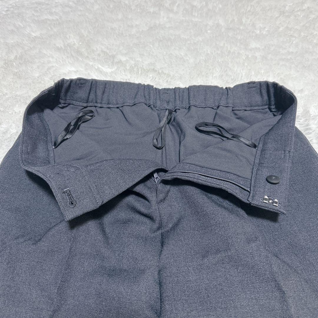 インディヴィ　シャンブレー　パンツスーツセットアップ　洗える　現行　秋冬