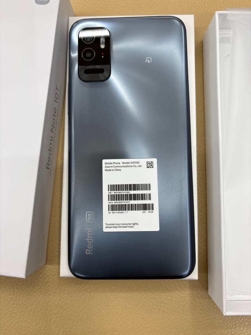 Redmi Note 10T 本体 グレー