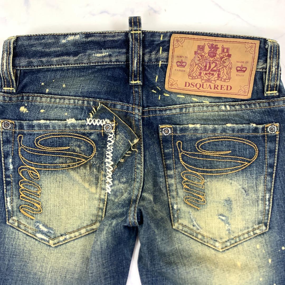 LA8949 ディースクエアード ダメージデニム ジーンズ 36