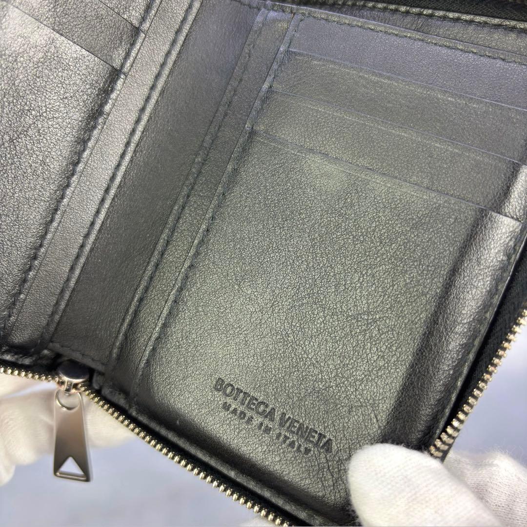 BOTTEGA VENETA 財布 2つ折り カセット 黒