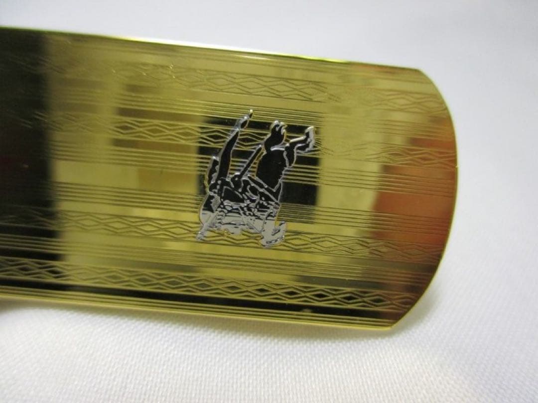 未使用品 バーバリー マネークリップ ゴールドカラー