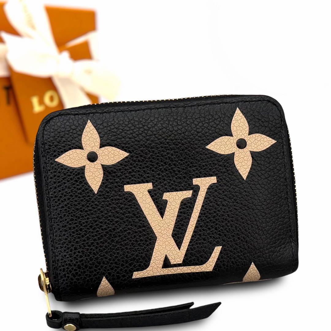 未使用に少し近い　ルイヴィトン　アンプラント　ジッピーパース　バイカラー